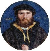 Hans holbein the younger Portrait of an Unidentified Man, possibly the goldsmith Hans of Antwerp oil on canvas
